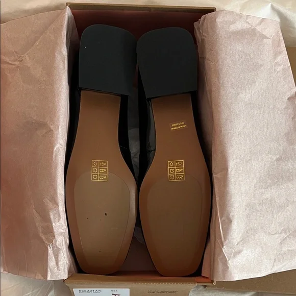 ANTHROPOLOGIE Bibi Lou Heeled Ballet Bow Pumps in Black Sz 41 - NIB!! - Picture 8 of 9